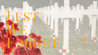 Remembrance Day Poppy Flower Facebook Event Cover Design