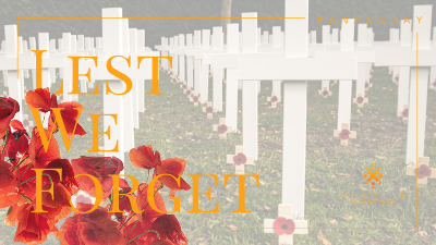 Remembrance Day Poppy Flower Facebook event cover Image Preview