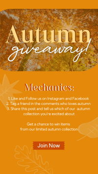 Autumn Leaves Giveaway TikTok video Image Preview