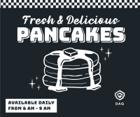 Retro Pancakes Facebook Post Design