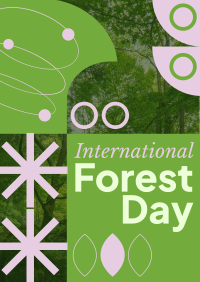 Geometric Shapes Forest Day Poster Image Preview