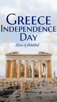 Contemporary Greece Independence Day Facebook Story Preview