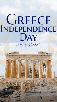 Contemporary Greece Independence Day Facebook story Image Preview