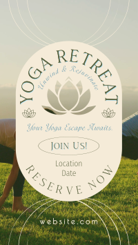 Yoga Retreat Day YouTube short Image Preview