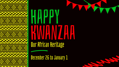 Ethnic Kwanzaa Heritage Facebook event cover Image Preview