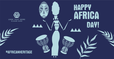 Africa Day Greeting Facebook Ad Image Preview