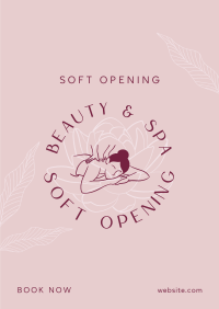 Spa Soft Opening  Poster Design