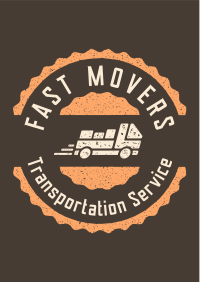 Movers Truck Badge Flyer Image Preview
