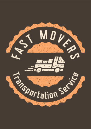 Movers Truck Badge Flyer Image Preview