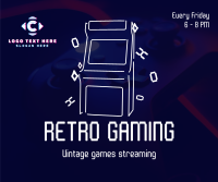 Retro Gaming Facebook Post Design