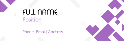 Simple Abstract Email Signature Image Preview