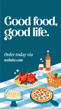 Good Food Quote Facebook Story Design