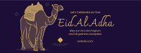 Eid Al Adha Camel Facebook cover Image Preview