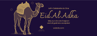 Eid Al Adha Camel Facebook Cover Design