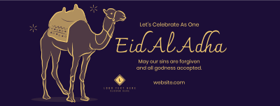 Eid Al Adha Camel Facebook cover Image Preview