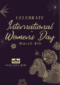 Celebrate Women's Day Flyer Design