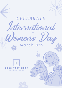 Celebrate Women's Day Flyer Design
