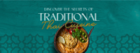 Thai Food Cuisine Facebook Cover Preview