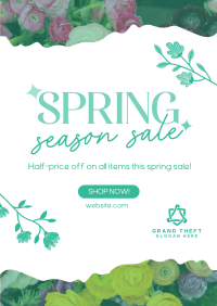 Spring Season Sale Flyer Design