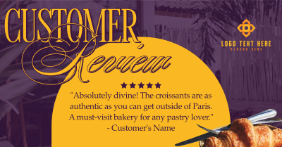 Pastry Customer Review Facebook ad Image Preview