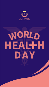 Simple Health Day Facebook Story Design