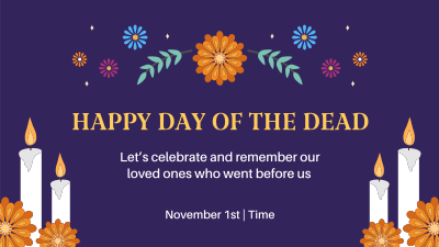 Day of the Dead Facebook event cover Image Preview