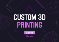 3d Printing Services Postcard Image Preview