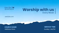 Worship With Us Facebook event cover Image Preview