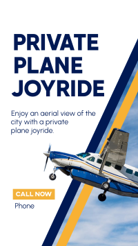 Private Plane Joyride Instagram Story Design