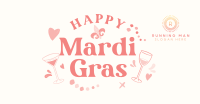 Mardi Gras Toast Facebook Ad Design