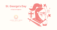St. George's Knight Helmet Facebook Ad Design