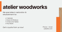 Atelier Woodworks Facebook ad Image Preview