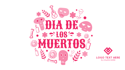 Day of the Dead Doodle  Facebook Event Cover Image Preview