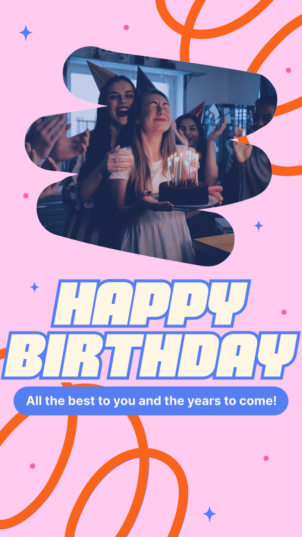 Birthday Celebration Facebook Story Design