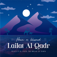 Blessed Lailat al-Qadr Instagram Post Design