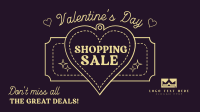 Minimalist Valentine's Day Sale Facebook event cover Image Preview