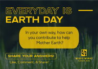 Sustainability Earth Day Postcard Image Preview