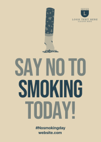 No To Smoking Today Poster Image Preview