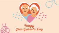 Heart Grandparents Greeting  Facebook Event Cover Design