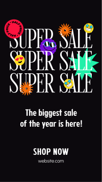 Funky Smiley Super Sale Instagram reel Image Preview