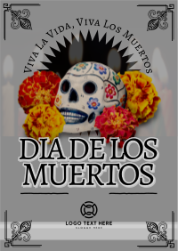 Elegant Dia De Muertos Flyer Design