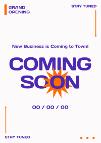 New Business Coming Poster Design