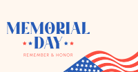 In Honor of Memorial Day Facebook Ad Design