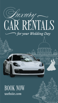 Luxury Wedding Car Rental Facebook Story Image Preview