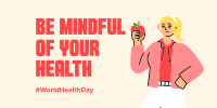 Mind Your Health Twitter Post Design