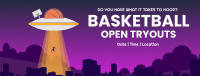 Basketball UFO Facebook cover Image Preview