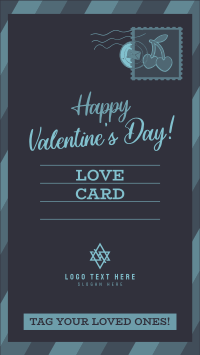 Valentine's Day Postcard Facebook Story Design