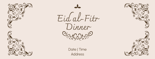 Fancy Eid Dinner  Facebook Cover Design Image Preview