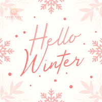 Snowy Winter Greeting Instagram post Image Preview