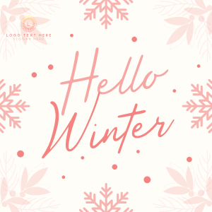 Snowy Winter Greeting Instagram post Image Preview